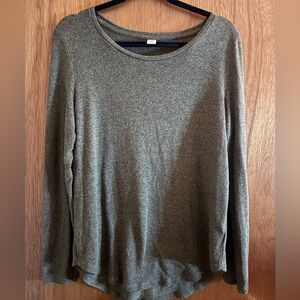 Old Navy Luxe Basic Long Sleeve Shirt in Green